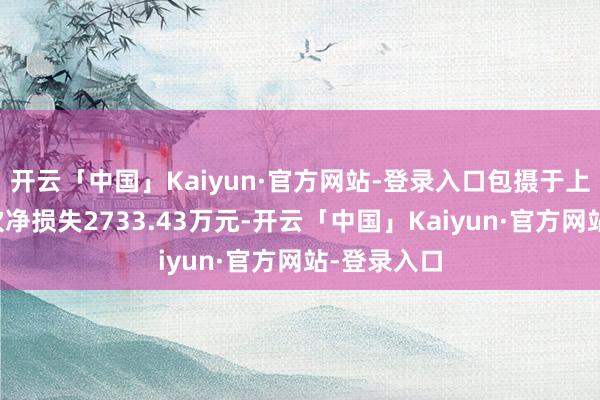 开云「中国」Kaiyun·官方网站-登录入口包摄于上市公司鼓吹净损失2733.43万元-开云「中国」Kaiyun·官方网站-登录入口