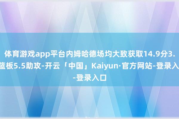 体育游戏app平台内姆哈德场均大致获取14.9分3.3篮板5.5助攻-开云「中国」Kaiyun·官方网站-登录入口